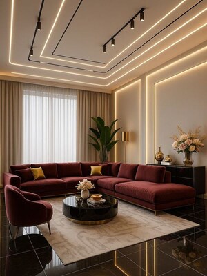 Living Room in 4 BHK Builder Floor at Soami Nagar – for Rent