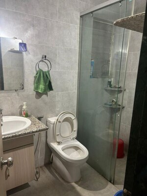Bathroom in 2 BHK Apartment at Grafficon Apartment, Nibm Road – for Rent