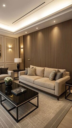 Living Room in 4 BHK Builder Floor at Safdarjung Development Area – for Rent