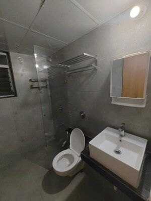 Bathroom in 2 BHK Apartment at Kohinoor Zen Estate, Kharadi – for Rent