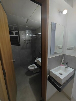 Bathroom in 2 BHK Apartment at Kohinoor Zen Estate, Kharadi – for Rent
