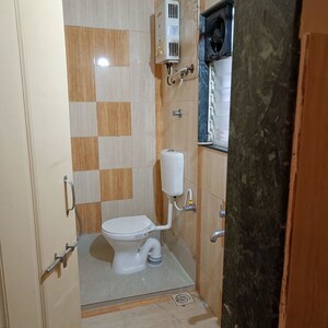 Bathroom in 2 BHK Apartment at G K Rajaveer Palace, Pimple Saudagar – for Rent