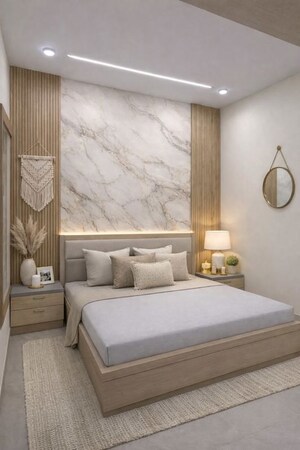 Bedroom in 4 BHK Builder Floor at Safdarjung Enclave – for Rent