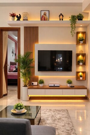 Living Room in 3 BHK Builder Floor at Safdarjung Enclave – for Rent