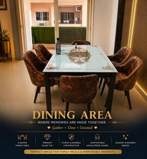 Dining area in 2 BHK Apartment at Anora Kala – for Sale