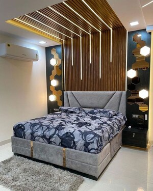 Bedroom in 3 BHK Builder Floor at Safdarjung Enclave – for Rent