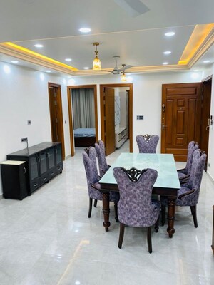 Living Room in 4 BHK Builder Floor at Vasant Kunj – for Rent