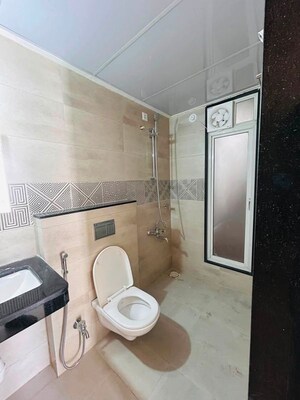 Bathroom in 2 BHK Apartment at Rama Fusion Towers, Hinjewadi – for Rent
