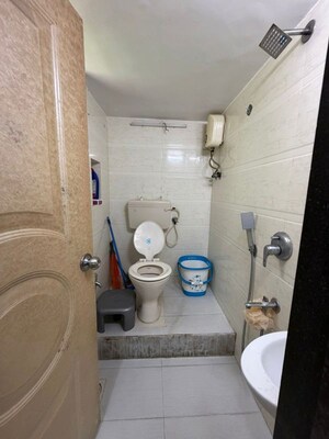 Bathroom in 2 BHK Apartment at Mahim West – for Rent