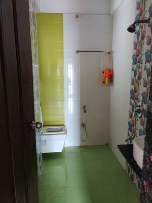Bathroom in 2 BHK Apartment at Simran Sapphire, Kharghar – for Rent