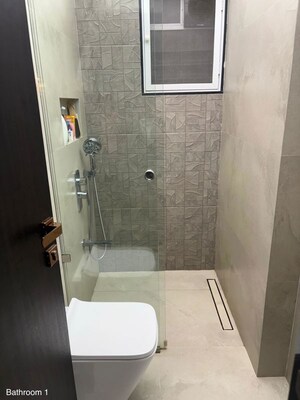 Bathroom in 3 BHK Apartment at Padwal Nagar – for Rent