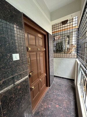 Balcony in 1 BHK Builder Floor at Murugesh Palya – for Rent