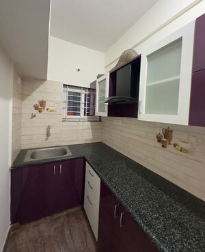 Kitchen in 1 BHK Builder Floor at Murugesh Palya – for Rent