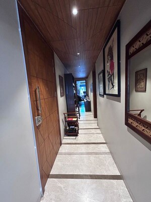 Building Lobby in 4 BHK Apartment at Greater Kailash I – for Rent