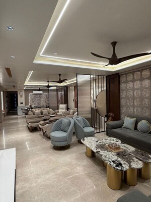 Living Room in 4 BHK Builder Floor at Greater Kailash ii – for Sale