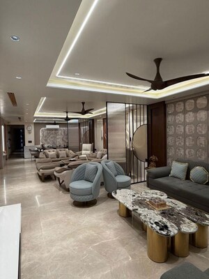 Living Room in 4 BHK Builder Floor at Greater Kailash ii – for Sale