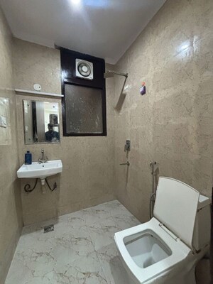 Washroom in 2 BHK Builder Floor at Chattarpur – for Rent
