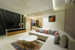 Living Room in 3 BHK Apartment at Greater Kailash – for Rent