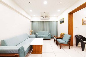 Living Room in 3 BHK Apartment at Bodakdev – for Sale