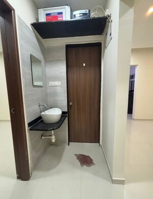 Bathroom in 2 BHK Builder Floor at Millennium Acropolis 2, Wakad – for Rent