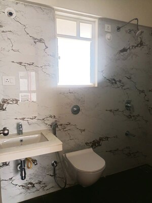 Bathroom in 2 BHK Builder Floor at Millennium Acropolis 2, Wakad – for Rent