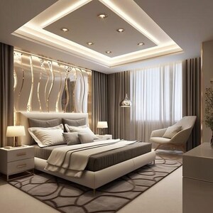 Bedroom in 5 BHK Builder Floor at Vasant Vihar – for Rent