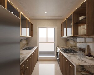 Kitchen in 4 BHK Apartment at Kala Nagar – for Sale