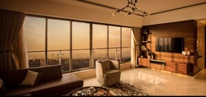 Living Room in 3.5 BHK Apartment at Peninsula Celestia Spaces, Parel – for Sale