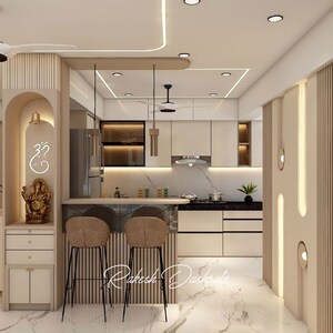 Kitchen in 4 BHK Builder Floor at Vasant Vihar – for Rent