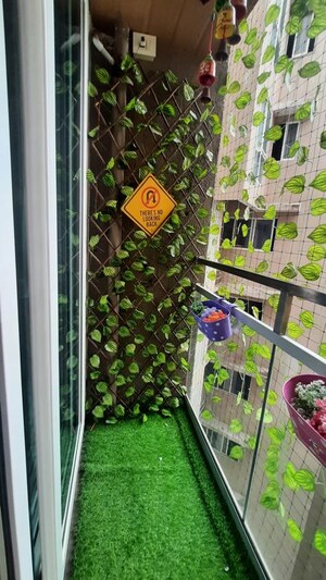 Balcony in 3.5 BHK Apartment at Akshar Shreeji Heights, Seawoods – for Rent