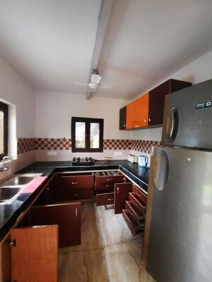 Kitchen in 1 BHK Builder Floor at Freedom Fighters Enclave – for Rent