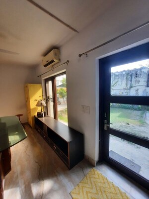 Living Room in 1 BHK Builder Floor at Freedom Fighters Enclave – for Rent