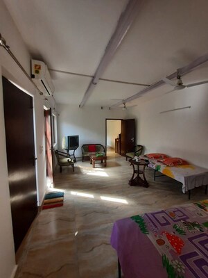 Living Room in 1 BHK Builder Floor at Freedom Fighters Enclave – for Rent