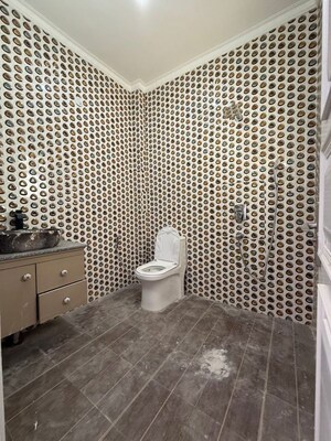 Bathroom in 4 BHK Builder Floor at Freedom Fighters Enclave – for Rent