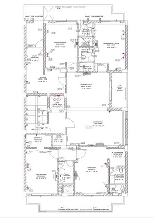 Floor Plan in 4 BHK Builder Floor at Unitech Deerwood Chase, Nirvana Country – for Sale