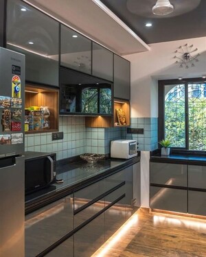 Kitchen in 2 BHK Builder Floor at Vasant Vihar – for Rent