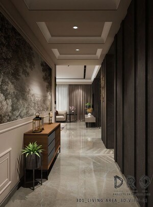 Building Lobby in 4 BHK Builder Floor at Vasant Vihar – for Rent