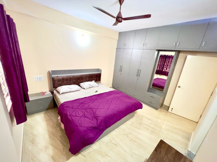 Bedroom, sri-balaji-signature 2 Bedroom 1200 Sq.Ft. Apartment In Geddalahalli Bangalore 10481165