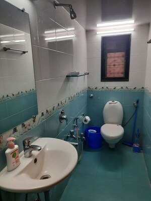 Bathroom in 2 BHK Apartment at Sandesh Nagar – for Rent