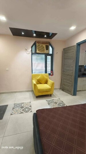 Living Room in 1 BHK Apartment at Saket – for Rent
