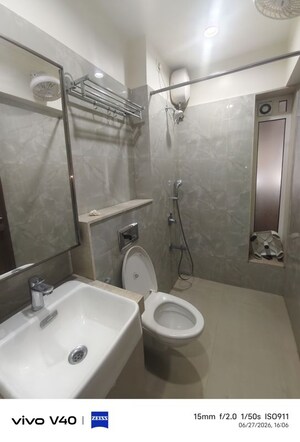 Bathroom in 3 BHK Apartment at L & T Seawoods Residences Phase 1 Part A, Seawoods – for Rent
