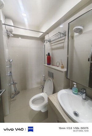 Bathroom in 3 BHK Apartment at L & T Seawoods Residences Phase 1 Part A, Seawoods – for Rent
