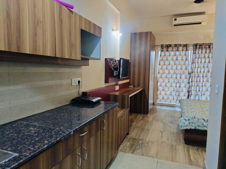 Kitchen, paramount-golf-forest-studio-apartments-oak-tower Studio 435 Sq.Ft. Apartment In Zeta I Greater Noida Greater Noida 10481218