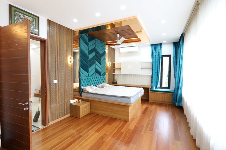 Living Room, vdb-livingwalls-secret-soil 4 Bedroom 3457 Sq.Ft. Villa In Chikkagubbi Village Bangalore 10481273