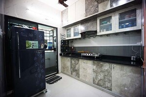 Kitchen in 2 BHK Apartment at Aditya Bungalows, Vastral – for Sale