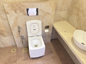 Bathroom in 2 BHK Apartment at Adani Ten BKC, Bandra East – for Rent