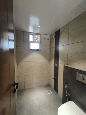 Washroom in 4 BHK Apartment at Sopan 55, Bhayli – for Sale