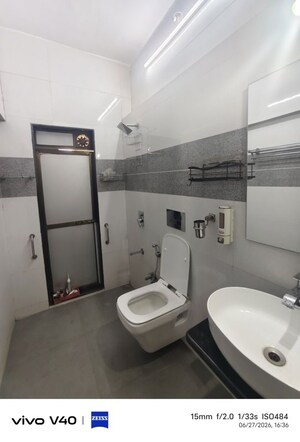 Bathroom in 3 BHK Apartment at BPCL CHS, Seawoods – for Rent