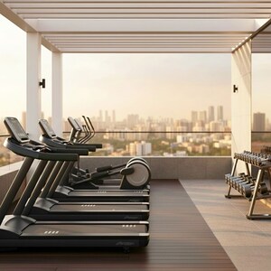 Gym in 4 BHK Apartment at Shelton Elite, Vile Parle West – for Sale