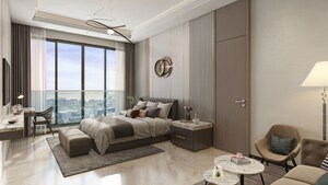 Bedroom in 3 BHK Apartment at Bandra Kurla Complex – for Sale